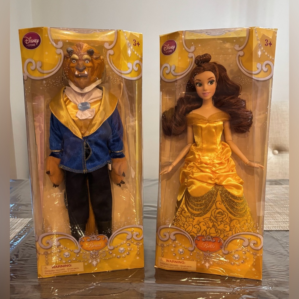 Beauty & The Beast Dolls - Disney Store Exclusive